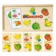 Domino dřevěné - ovoce