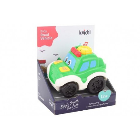 Baby zelené autíčko - světlo, zvuk