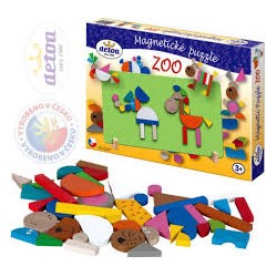 Magnetické puzzle/dílky -  Zoo