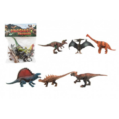 Dinosauři 14-19 cm, 6 kusů v sáčku