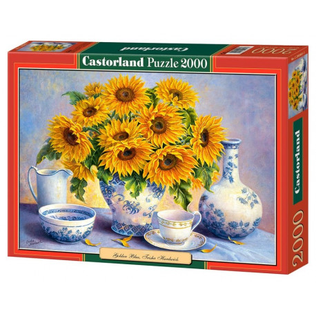 Puzzle Slunečnice ve váze - 2000 dílků