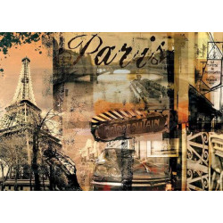Puzzle Paříž koláž - 1000 dílků