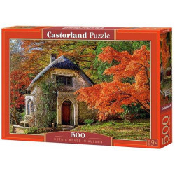 Puzzle Gotický dům na podzim - 500 dílků