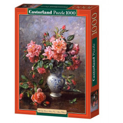 Puzzle Zátiší s růžemi - 1000 dílků