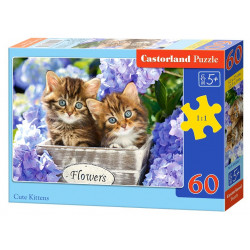 Puzzle Roztomilá koťátka - 60 dílků