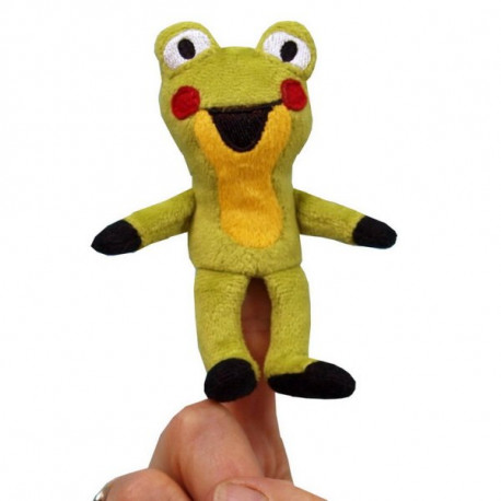 Maňásek Žabka - prstový, 10 cm