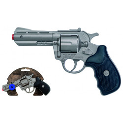 Policejní revolver na kapsle  ,,8,, ran - kovový