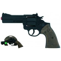 GONHER - Kapsliková pistole/Revolver černý - kovový