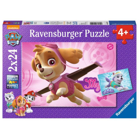 Puzzle - Tlapková patrola, 2 x 24 dílků