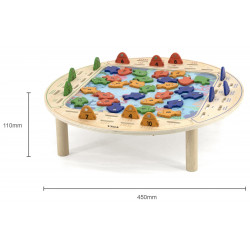 Magnetický Rybolov - dřevěný stolek