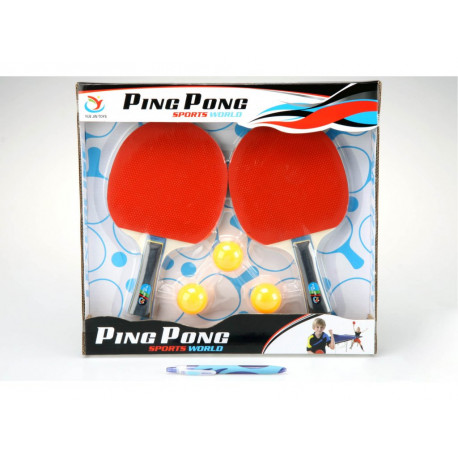 Pálky na Stolní tenis/Ping pong - dva kusy + 3 míčky