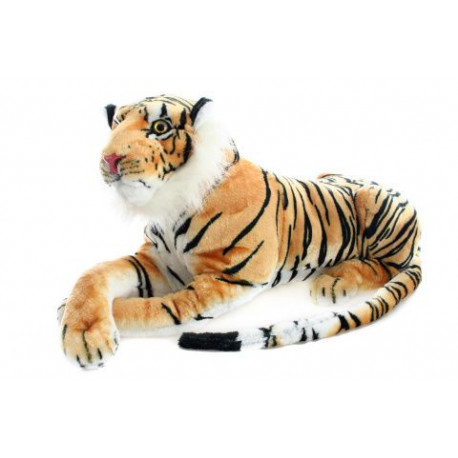 Tygr hnědý - plyšový, 70 cm