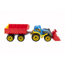 Traktor Nakladač s vlekem - plastový