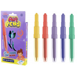 Foukací fixy Air Pens - Pastelové, 5 kusů