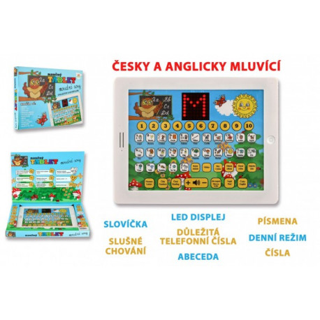 Naučný tablet moudré sovy - dvojjazyčný