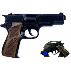 Gonher Policejní pistole - kovová na kapsliky ,,8,, ran