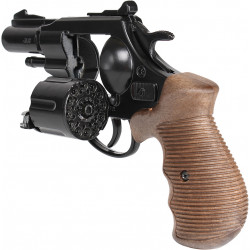 Gonher - Policejní revolver Gold colection černý, kovový, 12 ran