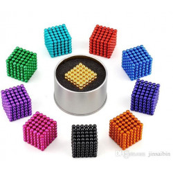 NEOCUBE -  neodymové magnetické kuličky, mix barev