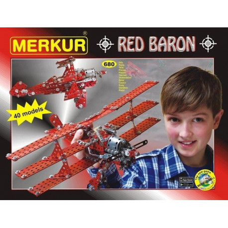 Merkur Red Baron 40 modelů - kovová stavebnice Merkur Red Baron 40 modelů - kovová stavebnice
