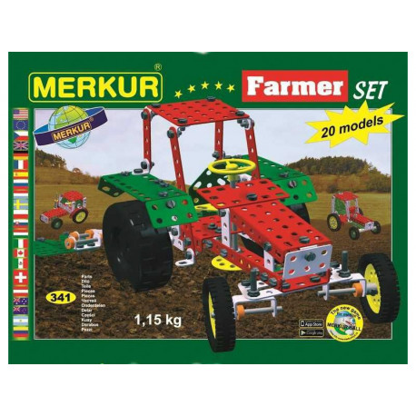 Merkur farmer 20 modelů - kovová stavebnice