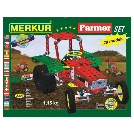 Merkur farmer 20 modelů - kovová stavebnice Merkur farmer 20 modelů - kovová stavebnice