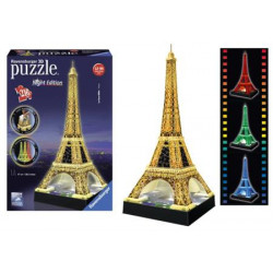 3D puzzle - Eiffelova věž noční edice