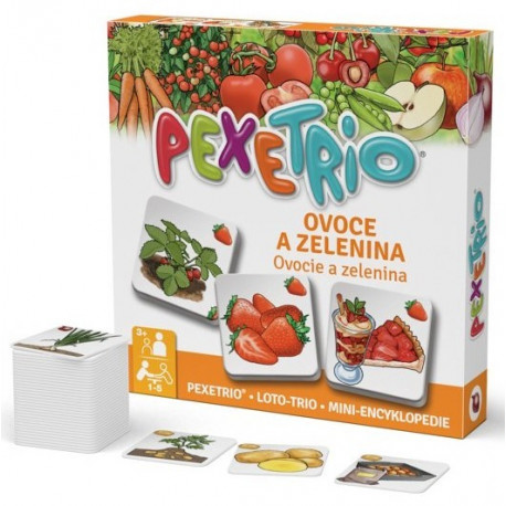Pexetrio - ovoce a zelenina - karetní hra