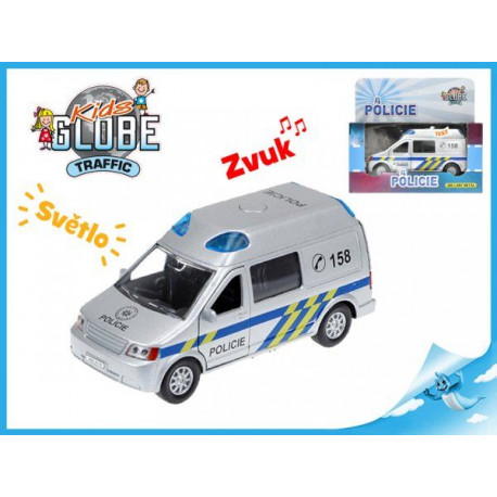 Policie kovová - světlo, zvuk Policie kovová - světlo, zvuk