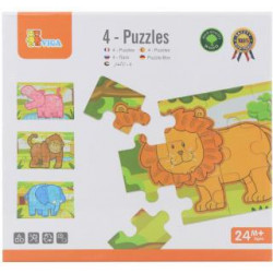 Dřevěné puzzle - Džungle