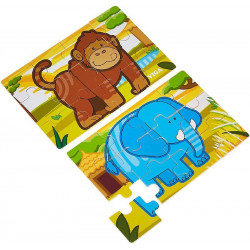 Dřevěné puzzle - Džungle