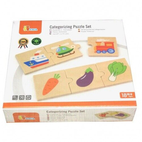 Puzzle co kam patří - dřevěné Puzzle co kam patří - dřevěné