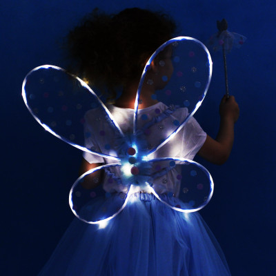 Kostým Motýlí víla Modrá svítící