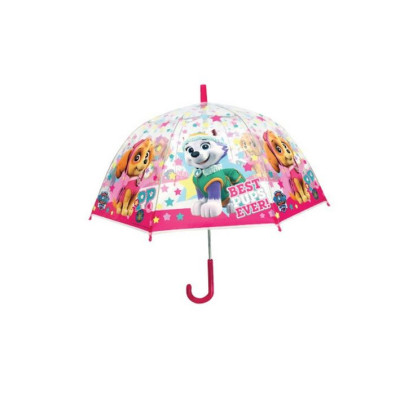 Deštník Tlapková patrola - manuální, transparentní