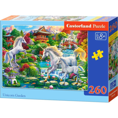 Puzzle - Zahrada Jednorožců, 260 dílků