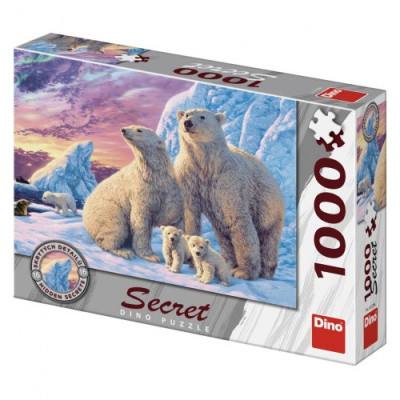 Puzzle - Lední medvědi, 1000 dílků