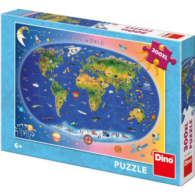 Puzzle - Dětská mapa, 300xl dílků
