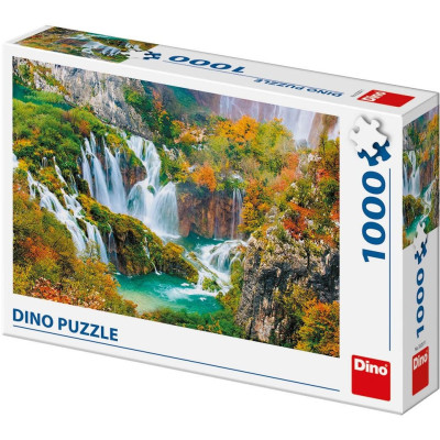 Puzzle - Plitvická jezera, Chorvatsko, 1000 dílků