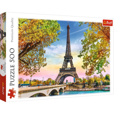 Puzzle - Romantická paříž, 500 dílků