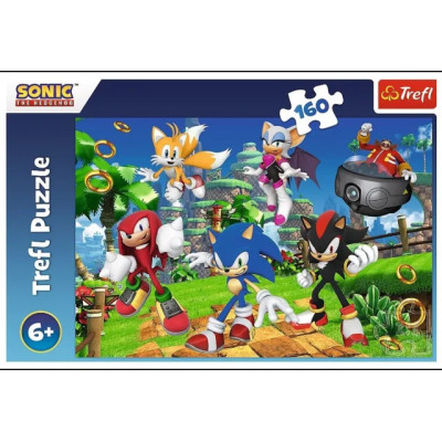 Puzzle - ježek Sonic a přátelé, 160 dílků