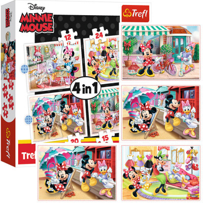 Puzzle - Minnie, 4 v 1