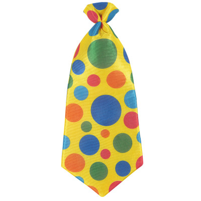Maxi kravata Klaun - žlutá