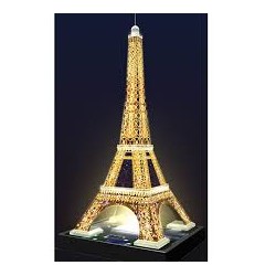 3D puzzle - Eiffelova věž noční edice