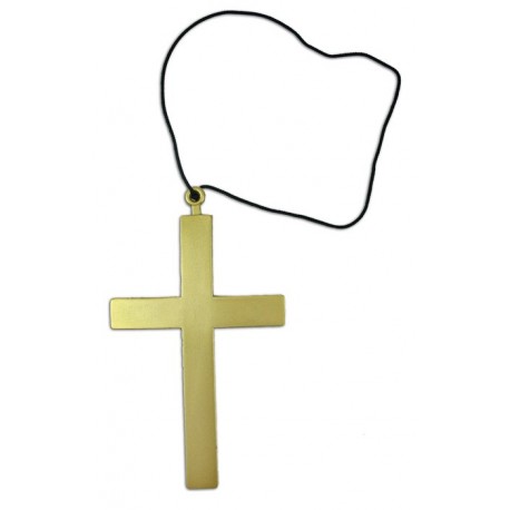 Kříž zlatý - plastový