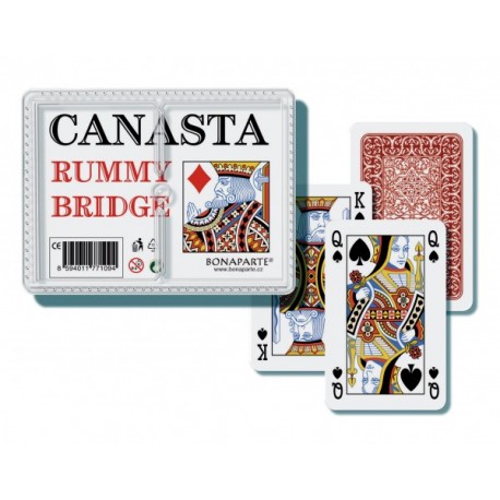 Canasta - hrací karty, plastová krabička Canasta - hrací karty, plastová krabička