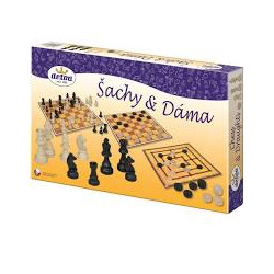 DETOA - Šachy s dámou, dřevěné