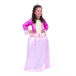 Dětský kostým růžová Princezna - velikost M