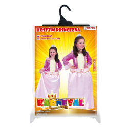 Dětský kostým růžová Princezna - velikost M