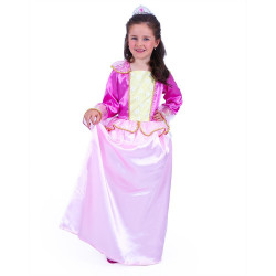 Dětský kostým růžová Princezna - velikost M