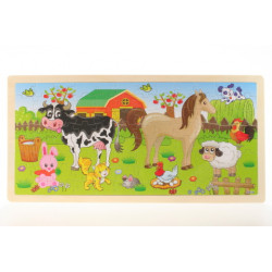 Puzzle zvířátka - dřevěné